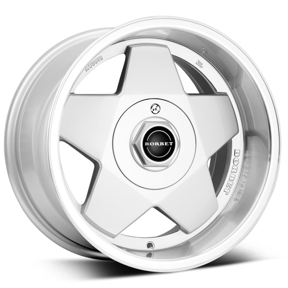 Borbet A in silver polished