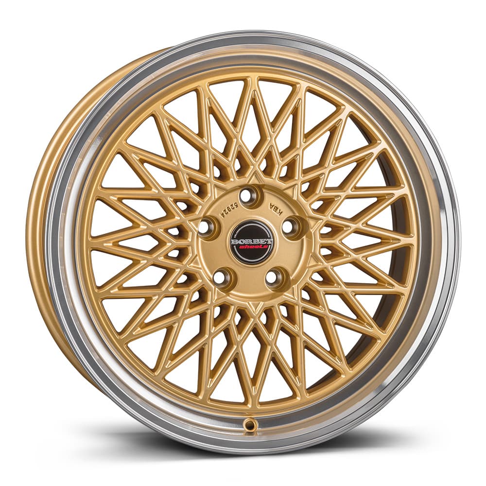 Borbet B in gold rim polished