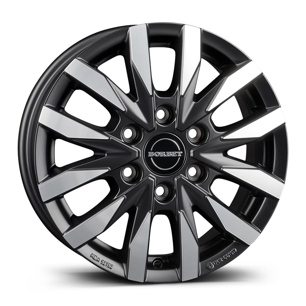 Borbet CW6 in black polished matt