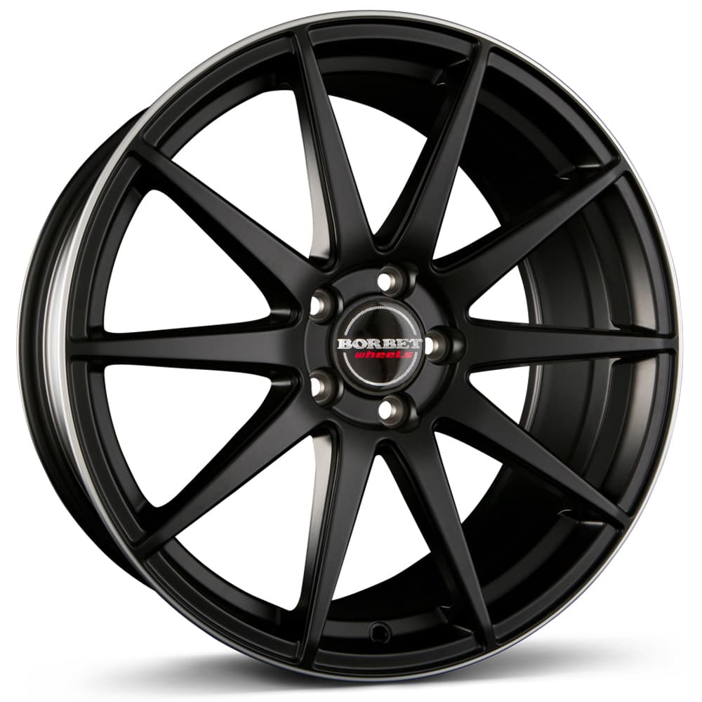 Borbet GTX in black rim polished matt