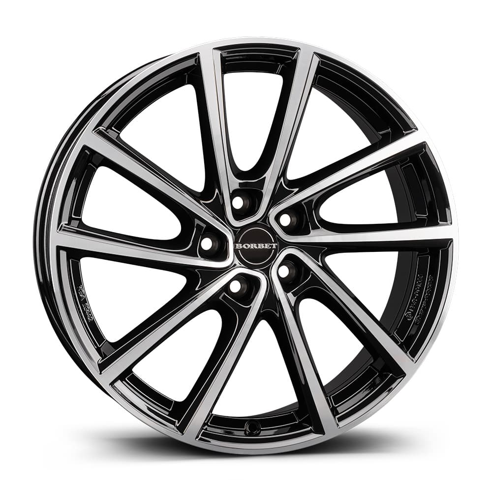 Borbet V in black polished glossy
