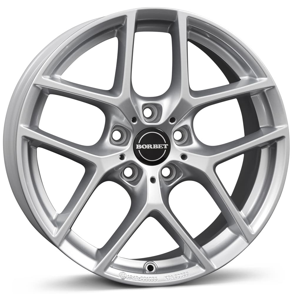 Borbet Y in crystal silver BMW