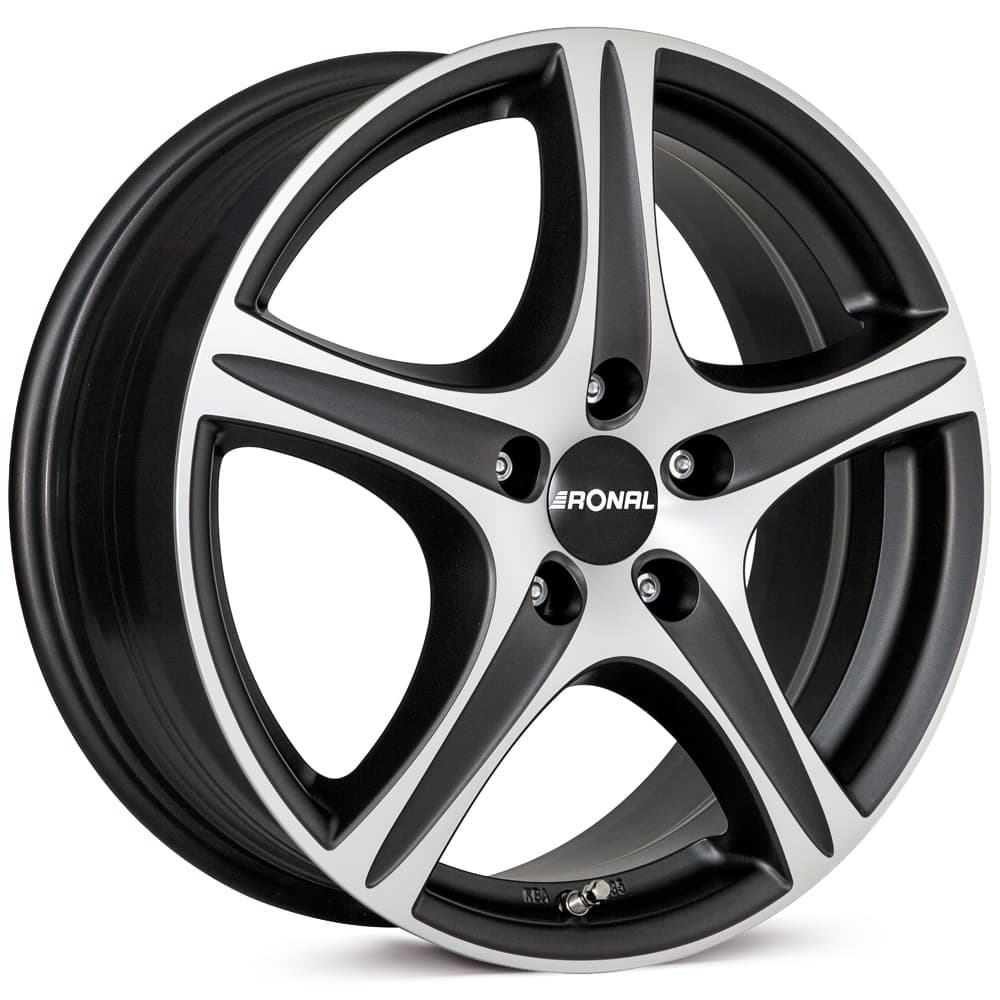 Ronal R56 in mattschwarz-frontkopiert