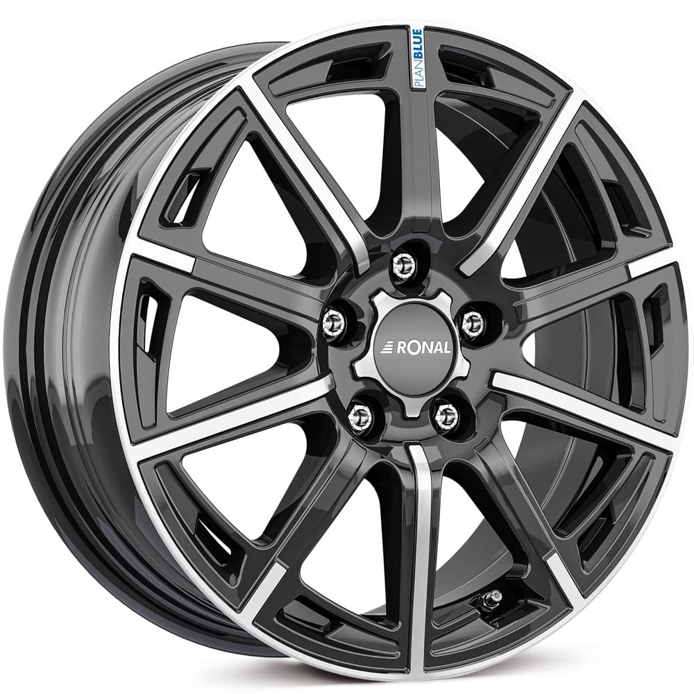Ronal R60-blue in jetblack-frontkopiert