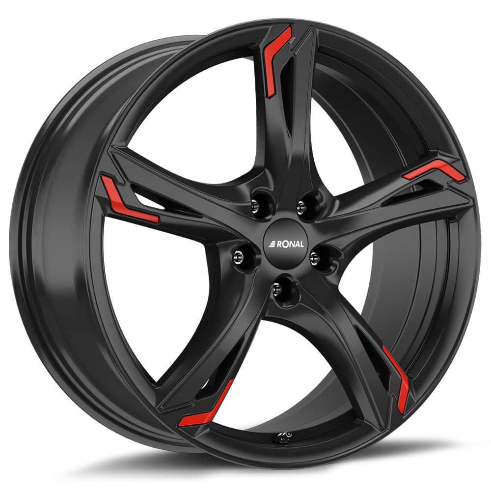Ronal R62 Red in jetblack red