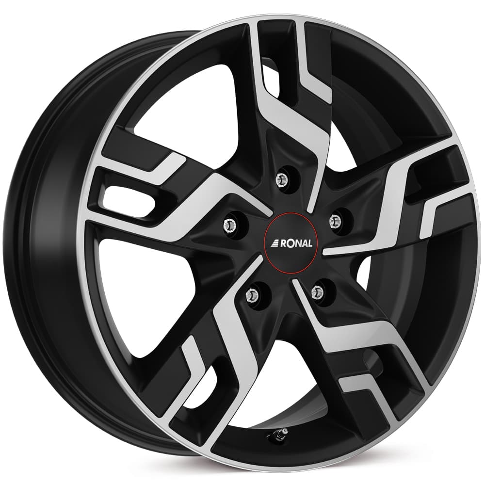Ronal R64 in jetblack-matt-frontkopiert