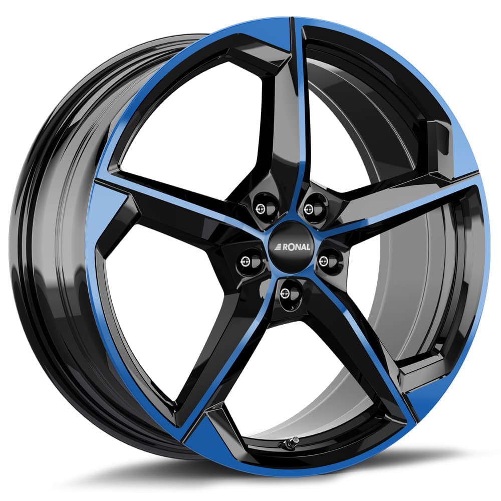 Ronal R66 in jetblack-blue tinted