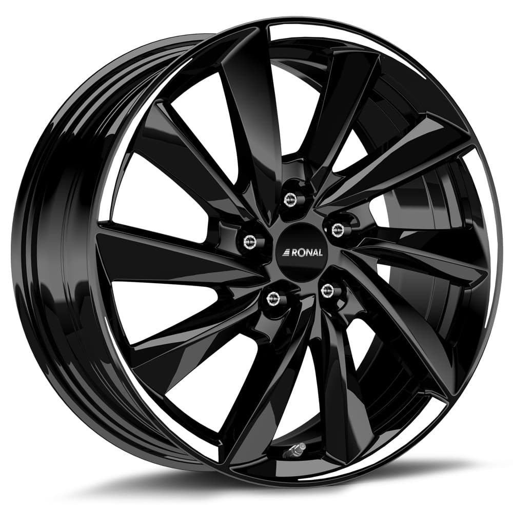 Ronal R70 in jetblack white tail