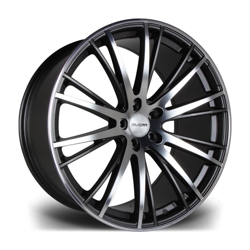 RIVIERA RV128 in MATT BLACK POLISHED LIP