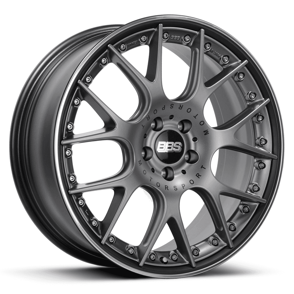 BBS CH-R II in Platinum Silver with Black Rim & Stainless Rim Protector