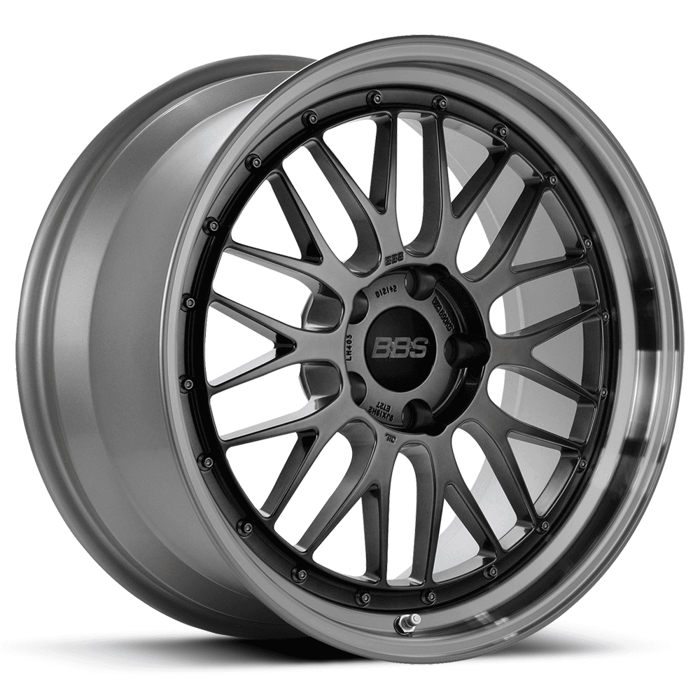 BBS LeMans (LM) in Diamond Hyper Black with Polished Rim